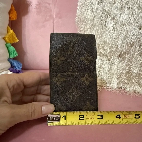 VINTAGE SUPER RARE Authentic Louis Vuitton Mono Lipstick Cigarette Card Holder - Picture 1 of 7